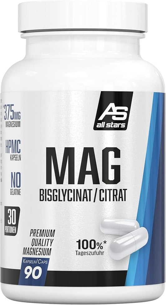 All Stars Pure MAG Magnesium Supplement 90 porties